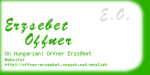 erzsebet offner business card